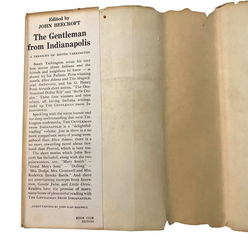 The Gentleman From Indianapolis‎ Hardcover Booth Tarkington American Literature - Picture 4 of 14